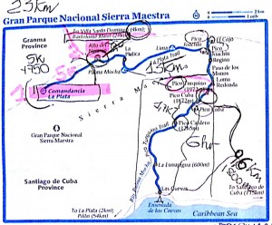 Mappa Pico Turquino
